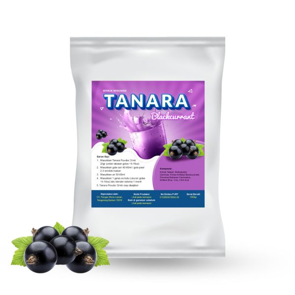 Distributor Minuman Serbuk Rasa Blackcurrant Harga Murah | Tanara Powder | 